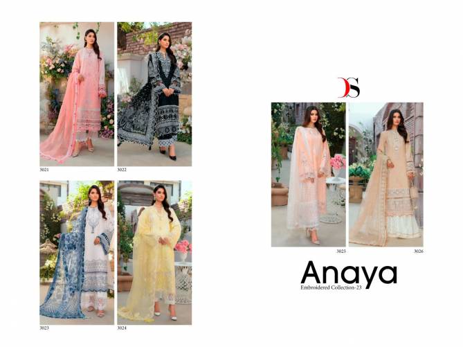 DS Anaya embroidered collection 23 Wholesale Pakistani Salwar Suits